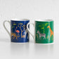 Set of 2 Safari Animal Coffee Mugs