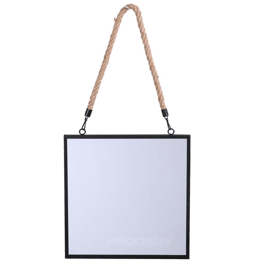 Square Rope Hanging 30cm Wall Mirror