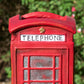 Red Telephone Box Garden Planter 38cm Tall