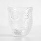 Set of 2 Glass Owl Tealight Candle Holders