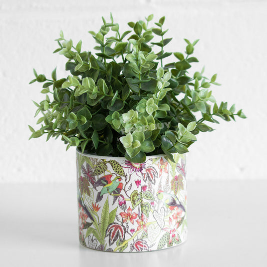 Tropical Paradise Small 12cm Ceramic Plant Pot