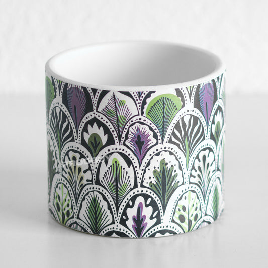 Botanical Floral Small 12cm Ceramic Plant Pot