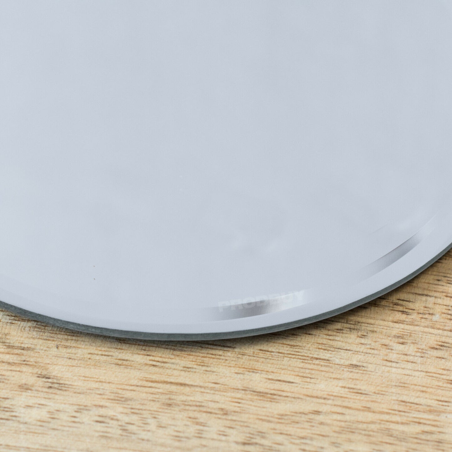 Round Mirrored Clear Glass Candle Plate