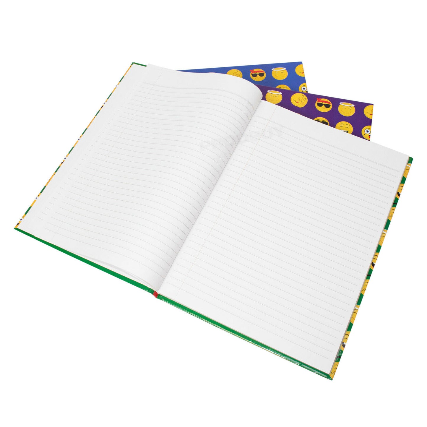 Pack of 3 Emoji A4 Hardback Lined Notebooks