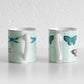 Set of 2 Butterfly & Dragonfly Coffee Mugs