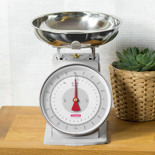 Grey Typhoon 4kg Traditional Mechanical Kitchen Scales