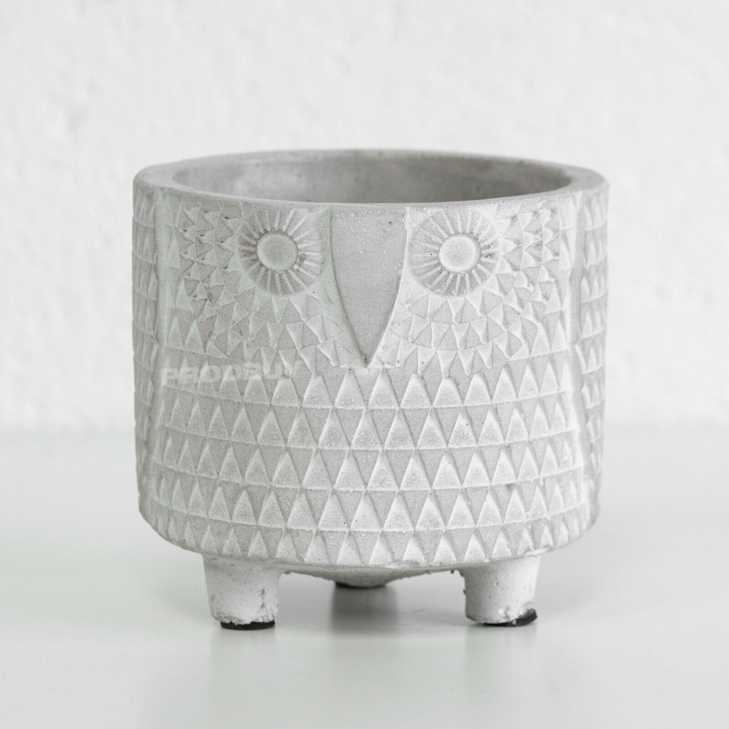 Small Grey Owl Indoor House Plant Pot