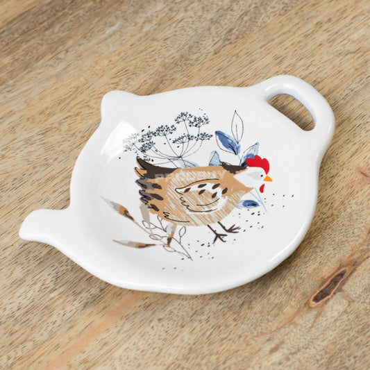 Country Hens Teabag Holder Tidy