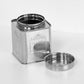 Silver Colour Classic Tea Coffee Sugar Metal Canisters Set