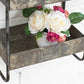 Galvanised Metal 3 Shelf Wall Unit Industrial Style