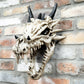 Dragon Skull Ornament 37cm Tall Wall Mounted Head
