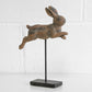 Leaping Rabbit on Stand Ornament 30cm Tall