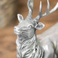 Large 39cm Silver Deer Stag Reindeer Ornament