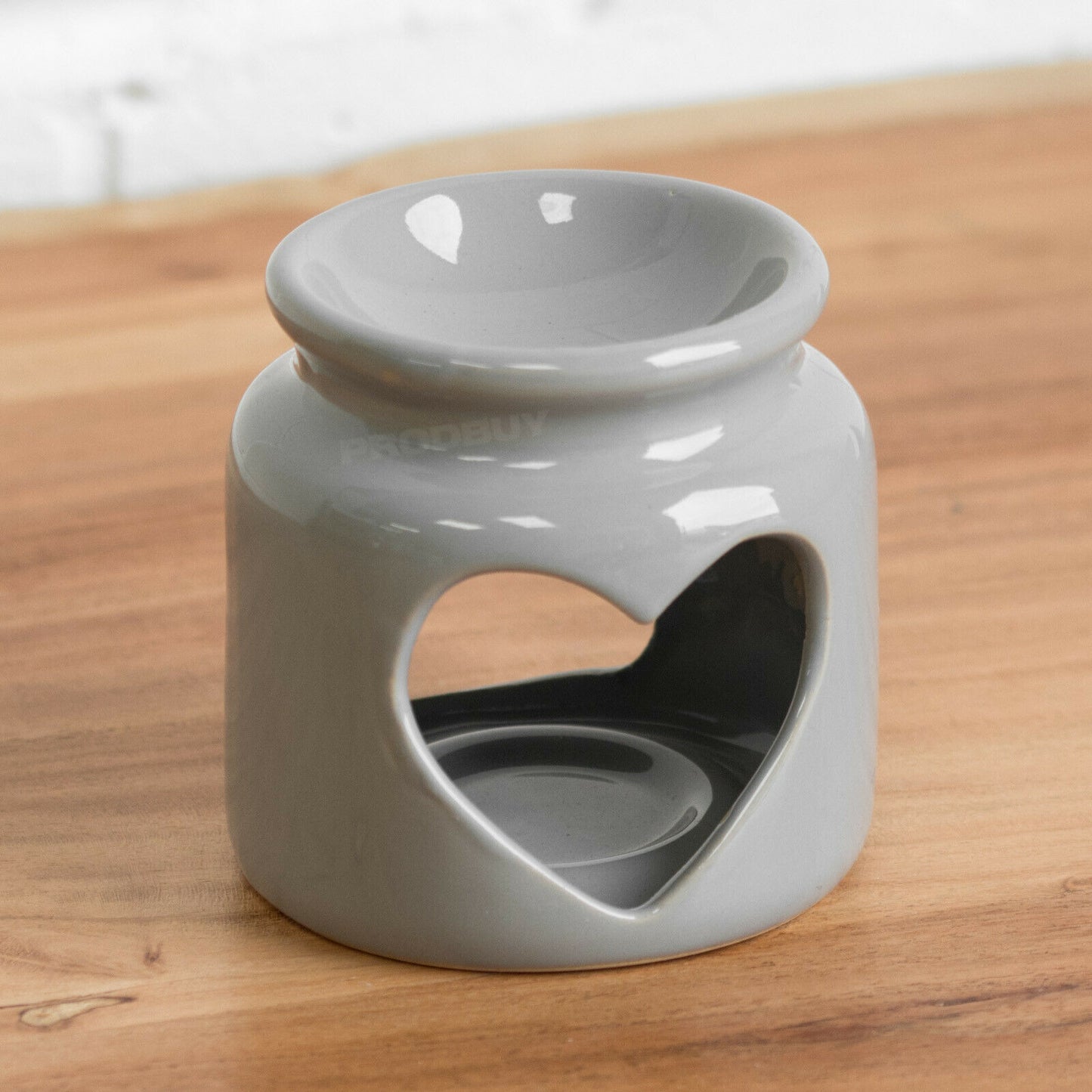 Grey Heart 10cm Tealight Candle Wax Melt Burner