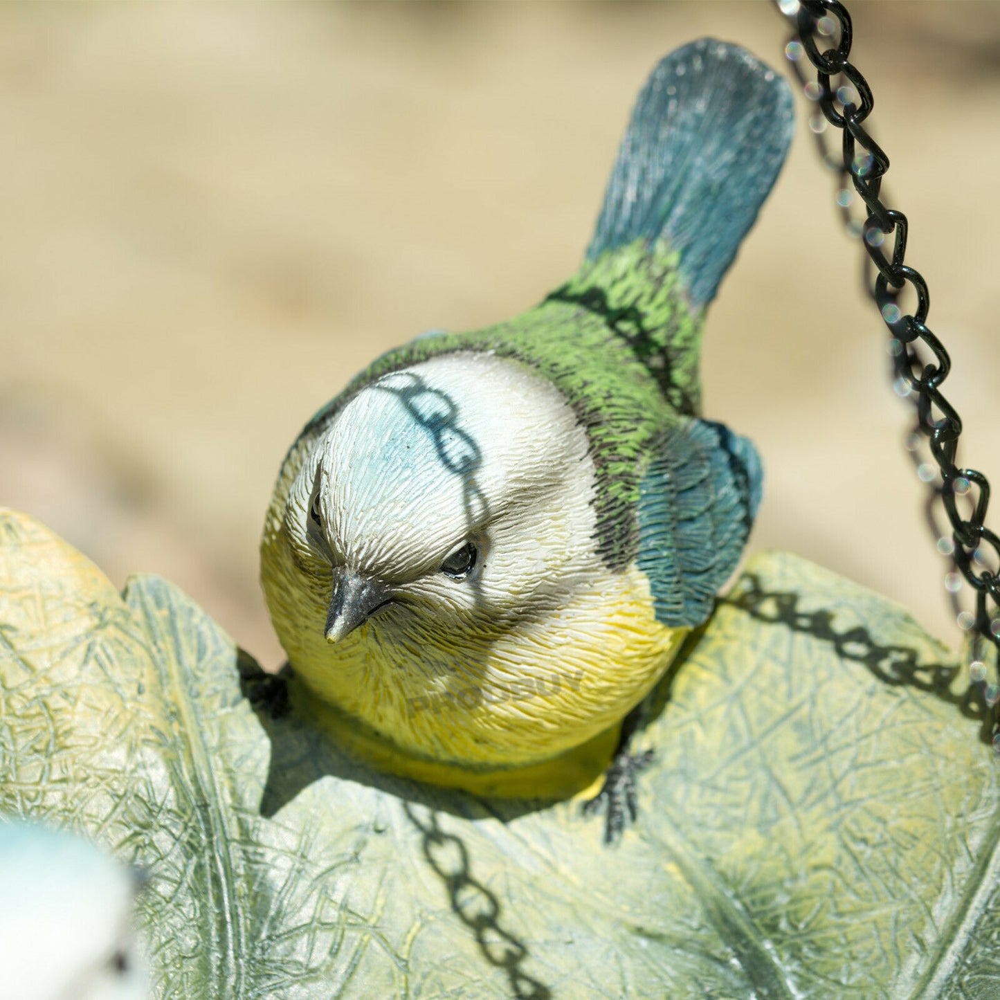 Blue Tits On Leaf Bird Feeder Hanger For Trees Feeding Station