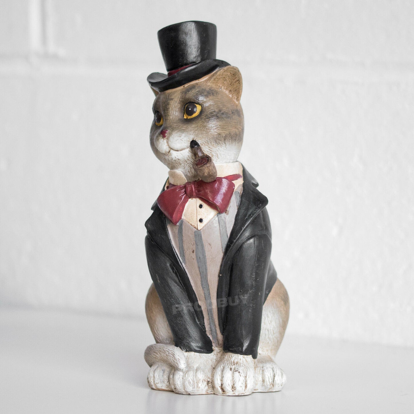 Gentleman Cat In Top Hat & Suit Resin Ornament 25cm