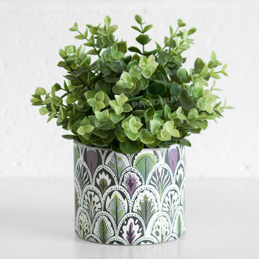 Botanical Floral Small 12cm Ceramic Plant Pot