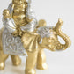 Mini 8cm Gold & Silver Buddha Exotic Elephant Ornament