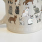 Set of 2 "One Cat Short of Crazy" Stoneware Coffee Mugs