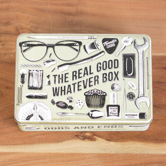 The Real Good Whatever Box 2.5L Flat Storage Tin