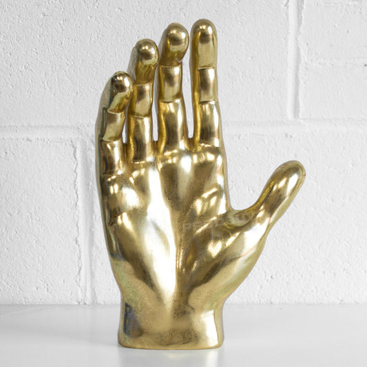 Large 35cm Gold Hand Sculpture