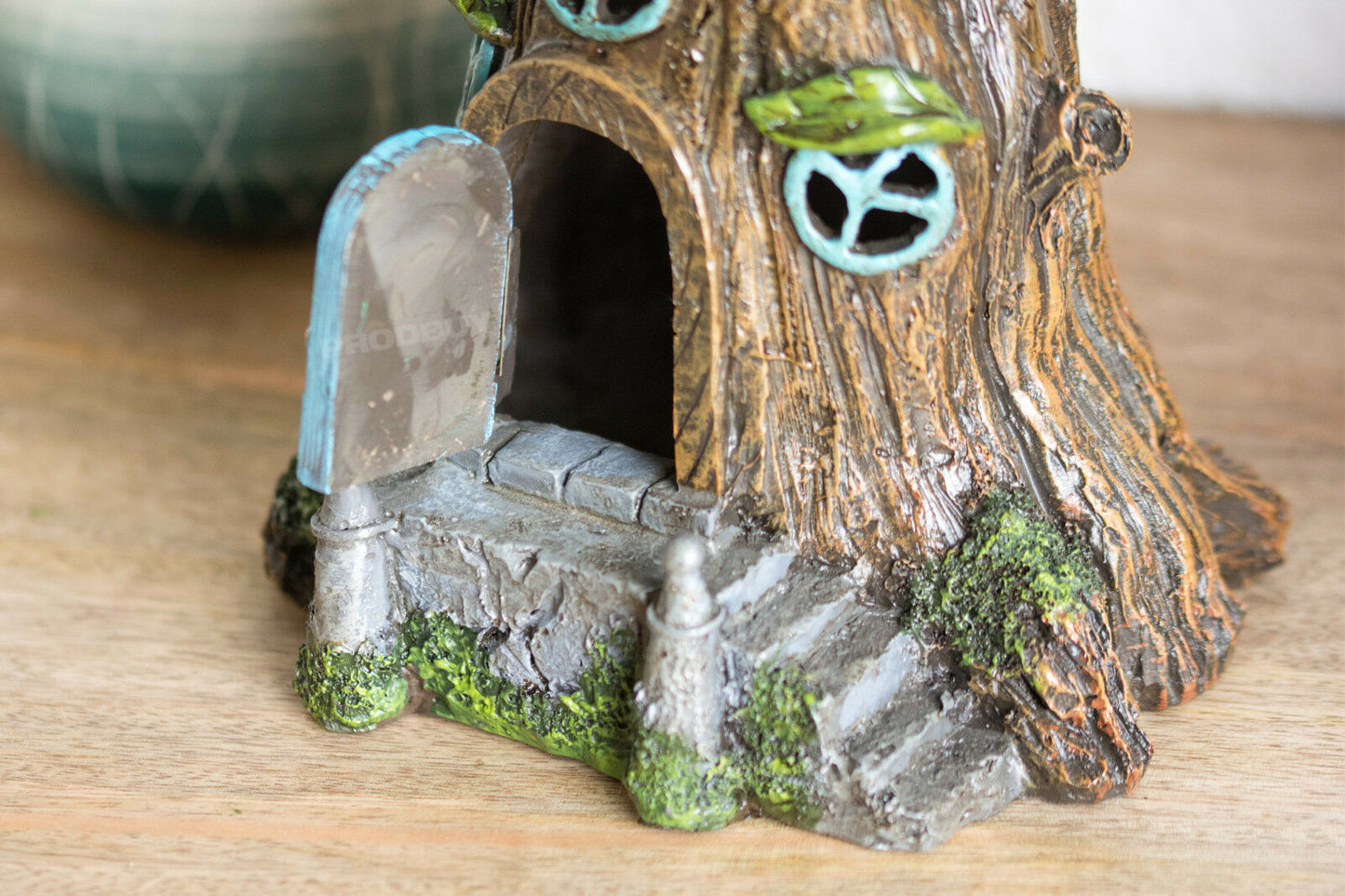 Blue Door Magic Fairy Garden Tree House Ornament