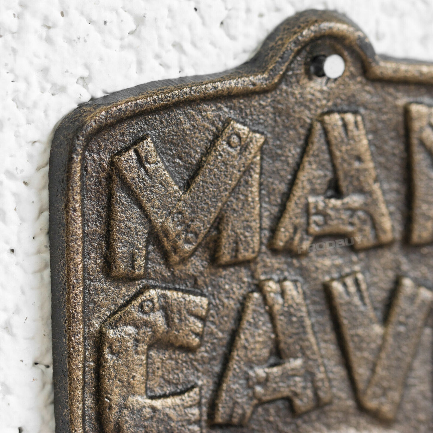 Cast Iron 'Man Cave' Wall Mounted Bottle Opener