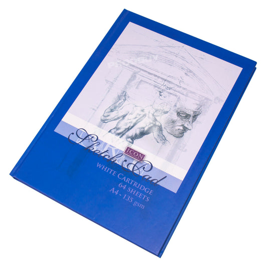 Blue A4 Hardback 64 Sheet Art Sketch Book