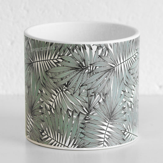 Palm Leaf Large 14.5cm Plant Pot