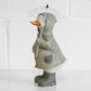 Set of 2 Ducks in Black Boots with Raincoats Umbrellas & Wellies