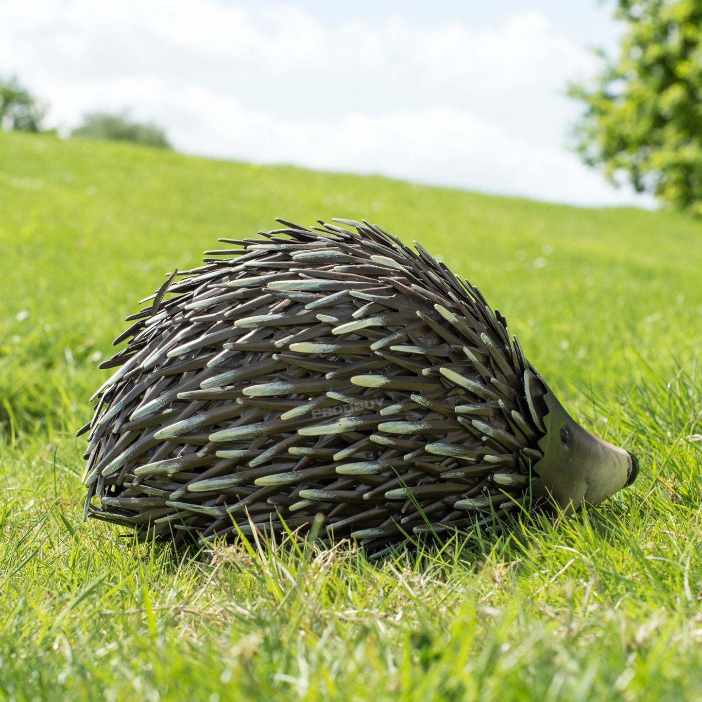 Happy Hedgehog 30cm Metal Garden Ornament