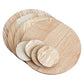 Round Wooden Veneer 4 x Placemats and 4 x Coasters Set