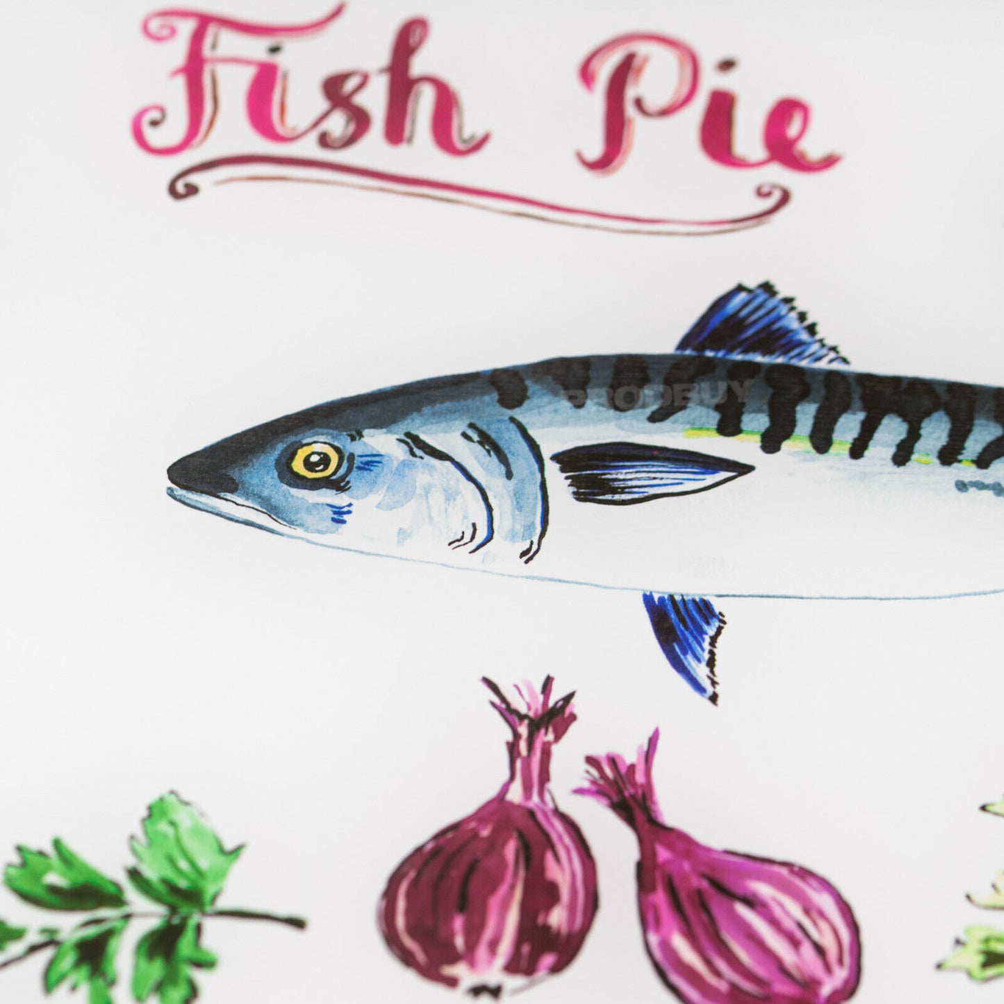 Fish Pie Recipe 40cm Glass Worktop Saver