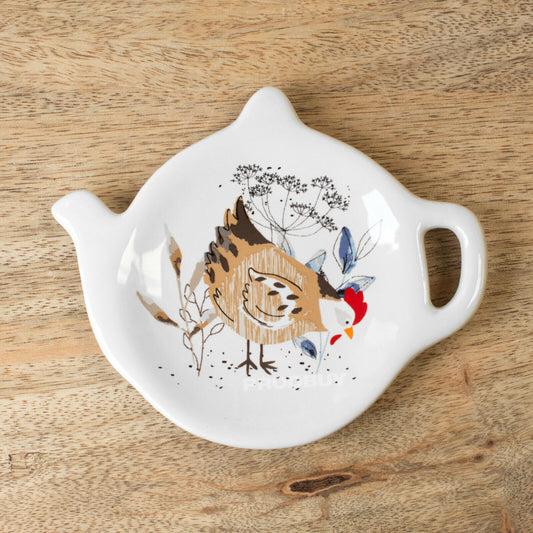 Country Hens Teabag Holder Tidy