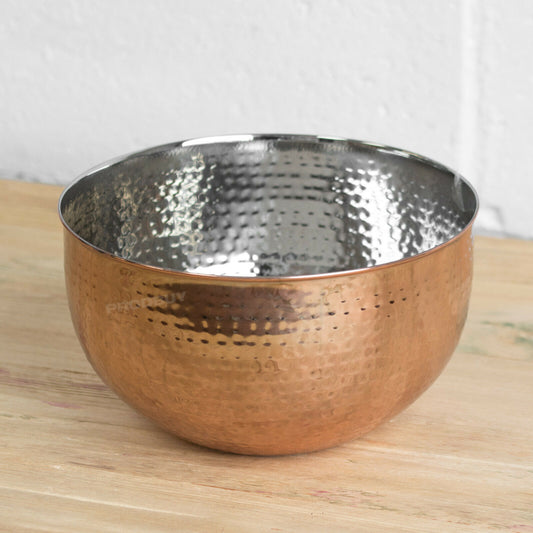 Large 4 Litre Copper Fruit Bowl Basket
