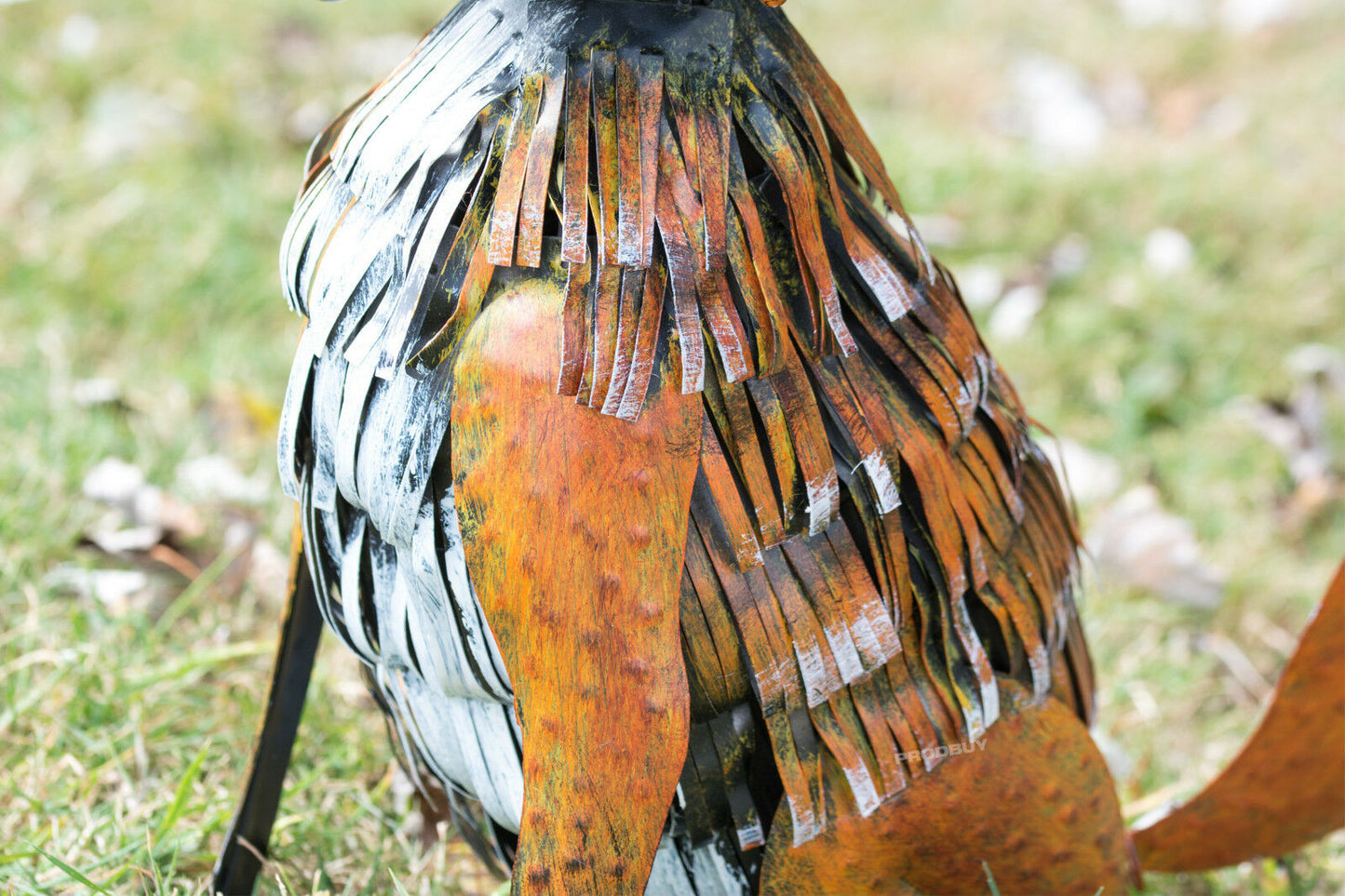 Large Metal Nodding Fox Garden Ornament
