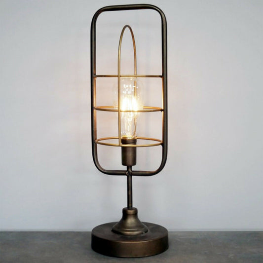 Industrial Mic Shape Metal Table Light Battery Operated Lamp