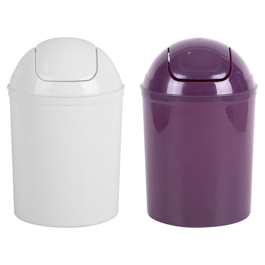 Small 5 Litre Plastic Swing Bin 30cm Height