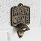 Cast Iron 'Man Cave' Wall Mounted Bottle Opener
