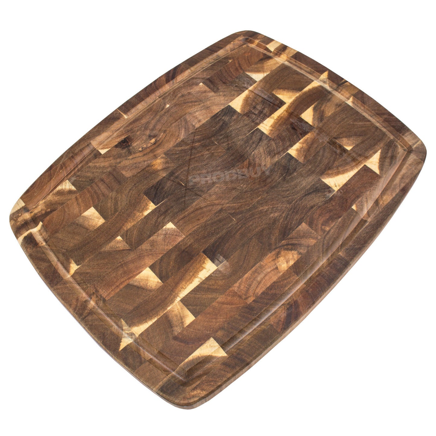 46cm Large Thick Heavy End Grain Acacia Wooden Chopping Board Butchers Block