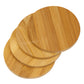 Pack of 4 Round Bamboo Drinks Coasters