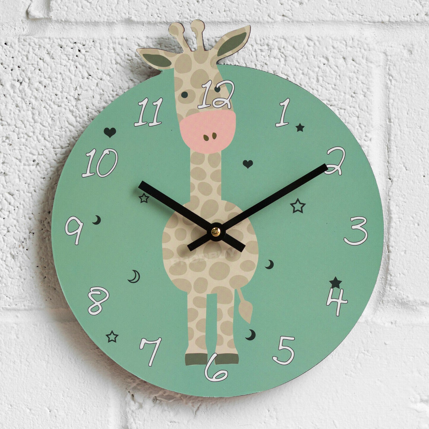 Cute Nursery Animals 26cm Wall Clock