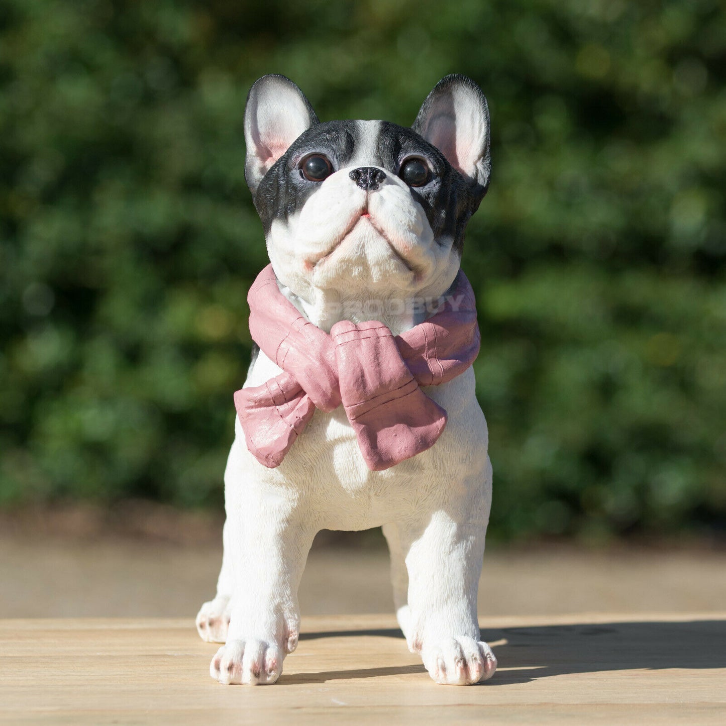 Pink Scarf French Bulldog Dog Ornament