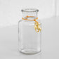 Gold Bee Charm Small Glass Bud Vase