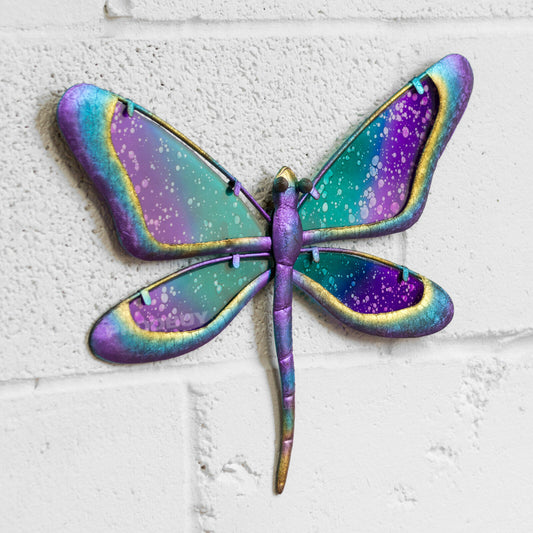 Dragonfly Metal Glass Wall Art