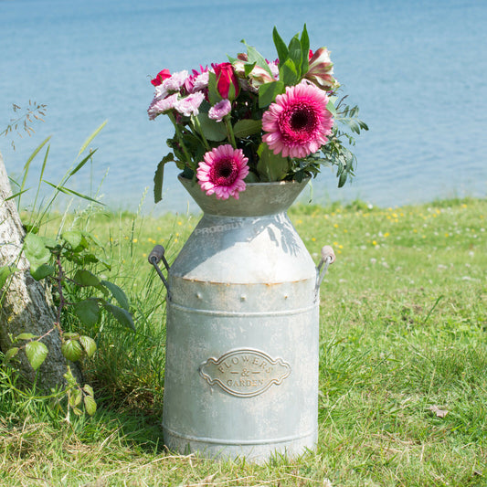 Large Milk Churn Vase Metal Flower Pot Planter