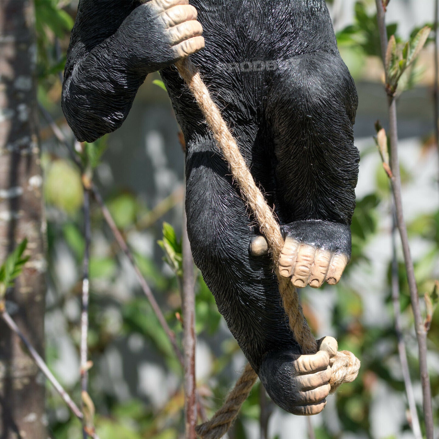 Large Climbing Monkey Hanging Garden Ornament