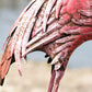 Large Pink Flamingo 103cm Tall Metal Garden Ornament