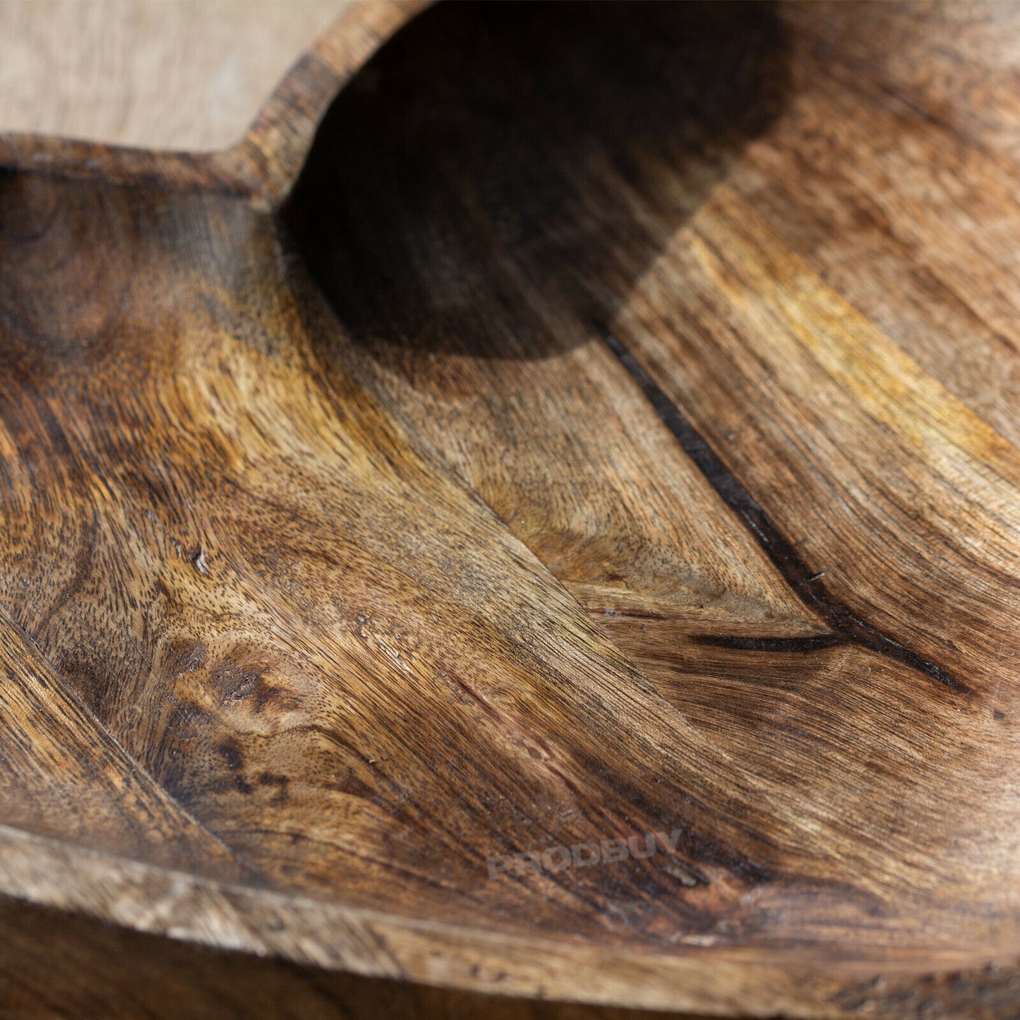 Mango Wooden Heart Shape Display Bowl